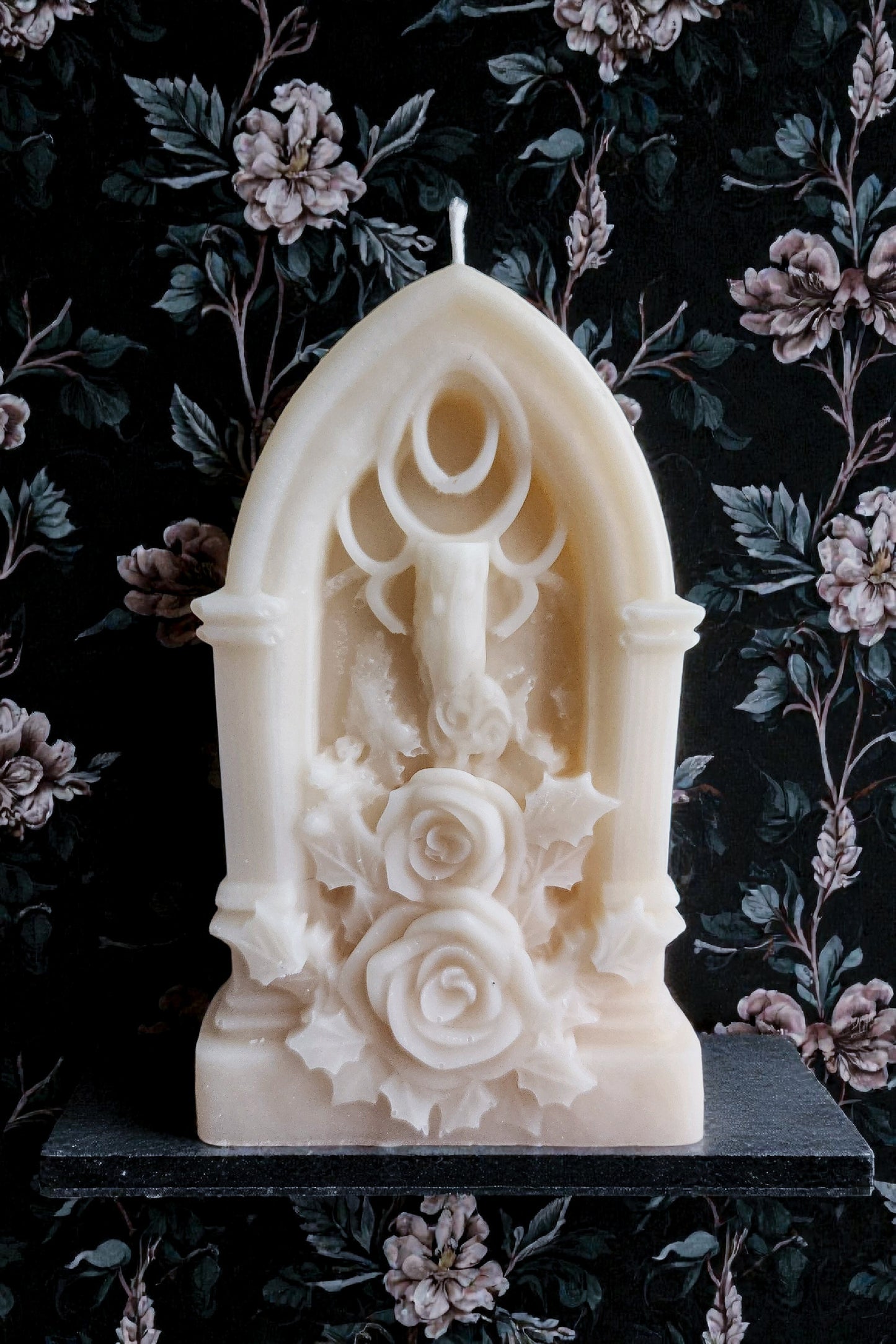 Rest in Petals Tombstone Candle