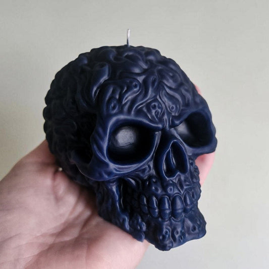 Haunted Depths Skull Candle
