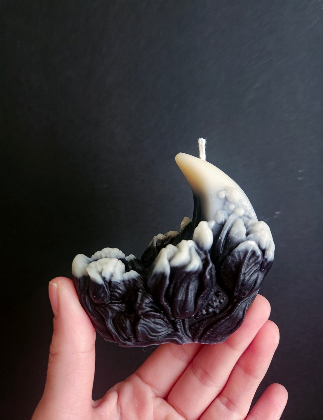 Nocturne Bloom Crescent Candle